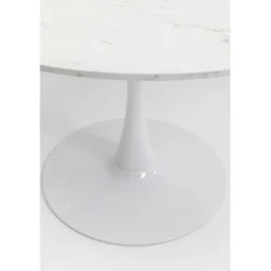 Table Schickeria marbre blanc Ø110cm