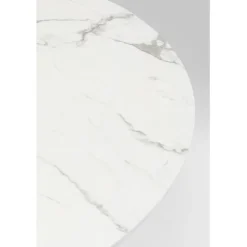 Table Schickeria marbre blanc Ø110cm