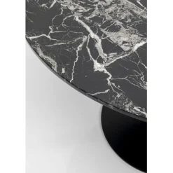 Table Schickeria marbre noir Ø110cm