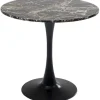 Table Schickeria marbre noir Ø80cm