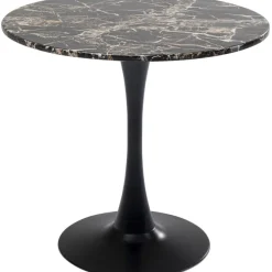 Table Schickeria marbre noir Ø80cm
