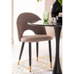 Table Schickeria marbre noir Ø80cm