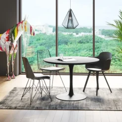 Table Schickeria noir Ø110