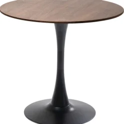 Table Schickeria noyer noir Ø80cm