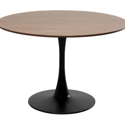 Table Schickeria noyer noir Ø110cm
