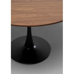 Table Schickeria noyer noir Ø110cm