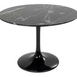 Table Solo Marble noir Ø110