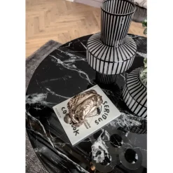 Table Solo Marble noir Ø110