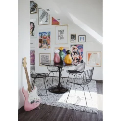 Table Solo Marble noir Ø110