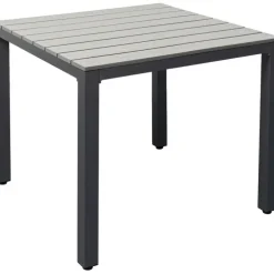 Table Sorrento gris 80x80cm