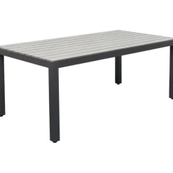 Table Sorrento gris 180x90cm