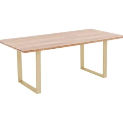 Table Symphony acier brut 200x100
