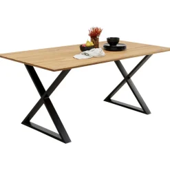Table Symphony Chêne Cross noir 200x100cm