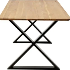 Table Symphony Chêne Cross noir 200x100cm
