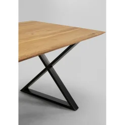 Table Symphony Chêne Cross noir 200x100cm