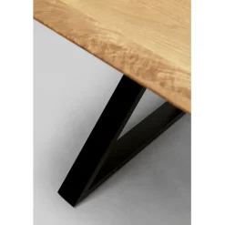Table Symphony Chêne Cross noir 200x100cm