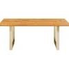 Table Symphony chêne laiton 200x100