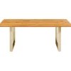 Table Symphony chêne laiton 180x90