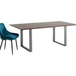 Table Symphony foncé acier brut 160x80