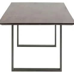 Table Symphony foncé acier brut 160x80