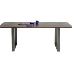 Table Symphony foncé acier brut 160x80