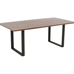 Table Symphony foncé acier brut 200x100