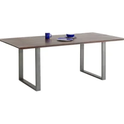 Table Symphony foncé acier brut 200x100