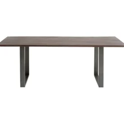 Table Symphony foncé acier brut 200x100