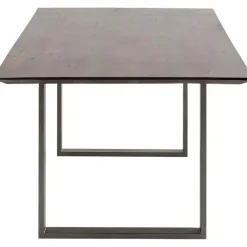 Table Symphony foncé acier brut 180x90