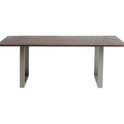 Table Symphony foncé chromé 160x80