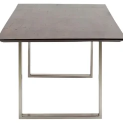 Table Symphony foncé chromé 160x80