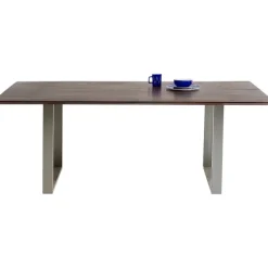 Table Symphony foncé chromé 160x80