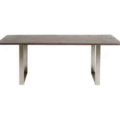 Table Symphony foncé chromé 160x80