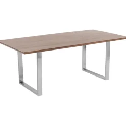 Table Symphony foncé chromé 200x100