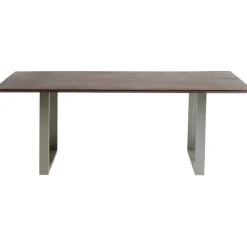 Table Symphony foncé chromé 200x100