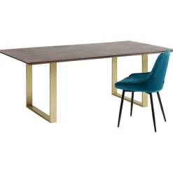 Table Symphony foncé laiton 180x90