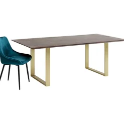 Table Symphony foncé laiton 160x80