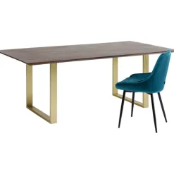 Table Symphony foncé laiton 160x80