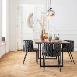 Table Symphony noir 160x80