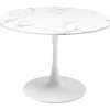 Table Veneto marbre blanc Ø110cm