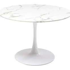 Table Veneto marbre blanc Ø110cm