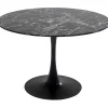 Table Veneto marbre noir Ø110cm