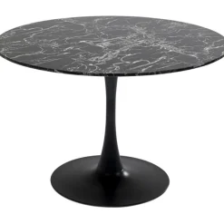 Table Veneto marbre noir Ø110cm