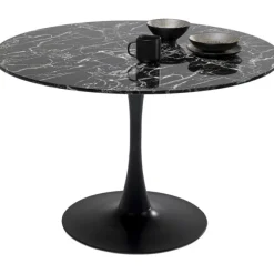 Table Veneto marbre noir Ø110cm