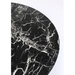 Table Veneto marbre noir Ø110cm