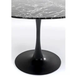 Table Veneto marbre noir Ø110cm