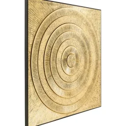 Tableau décoratif Art Circle doré 120x120