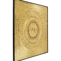 Tableau décoratif Art Geometric Circle doré 120x12