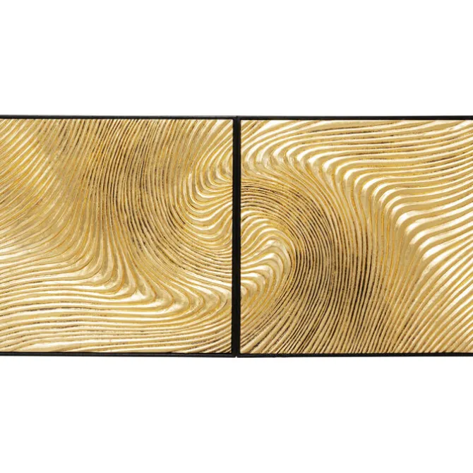 Tableau décoratif Wave doré (2/Set)