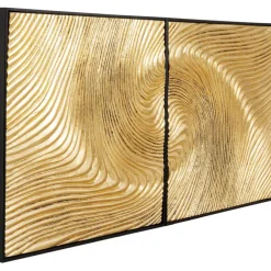 Tableau décoratif Wave doré (2/Set)